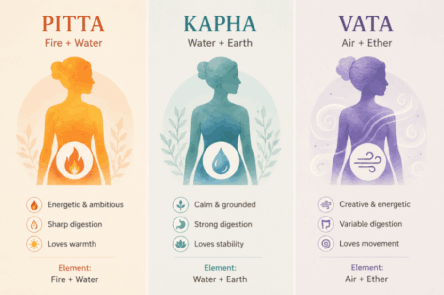 Kapha, Pitta, Vata
